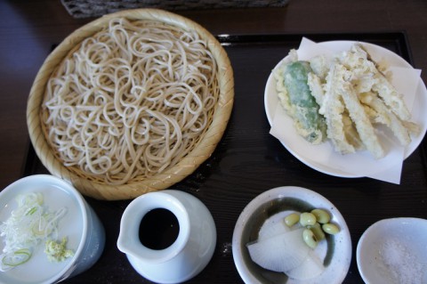 手打ちそばのお福さんのごぼう天セット