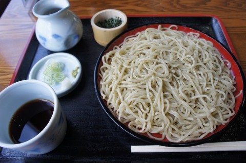 新そば～♪　清水町・目分料さんのざるそば
