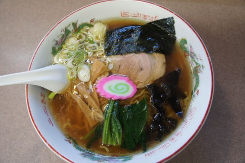 広尾町・食堂かすりさんの正油ラーメン