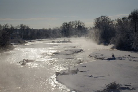 しばれる朝～!　芽室～清水町方面