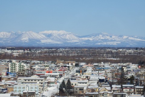 十勝晴れ～♪　市役所展望ホールから