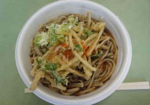 エコパ蕎麦まつりの特撰かき揚げそば