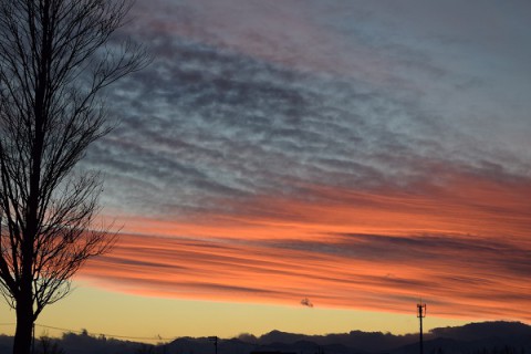 冬の夕焼け～♪