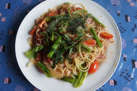 野菜たっぷりパスタ