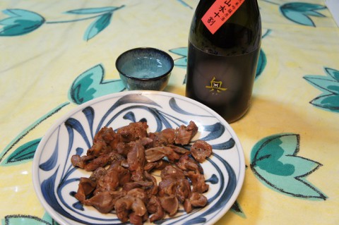 砂肝の炭火焼き～♪