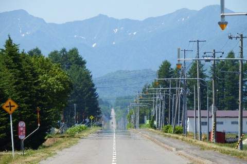 更別の直線道路