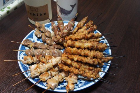 鳥せいの串焼き&酔鯨特別純米