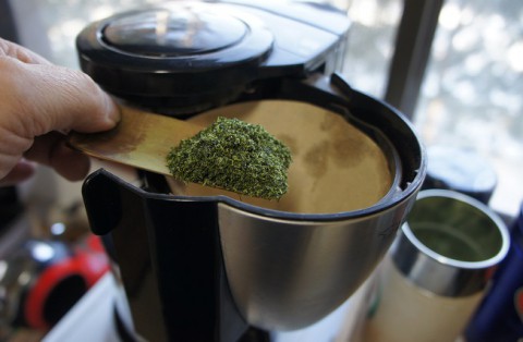 日本茶をコーヒーメーカーで