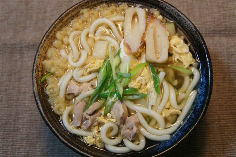 鶏だし親子うどん