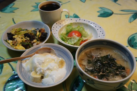 ある日の朝食