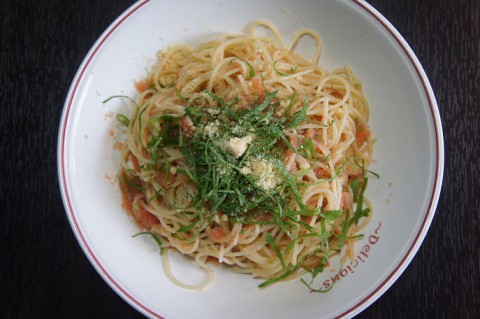虎杖浜産のたら子のスパゲッティ