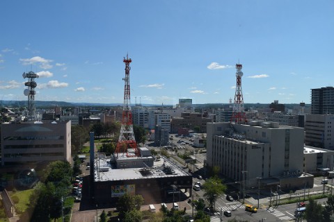 市役所展望ホールから