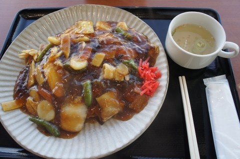 苫小牧市・レストラン(calm)カームさんの五目あんかけ焼きそば