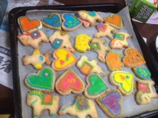 クッキーを何故か作りました-_-b