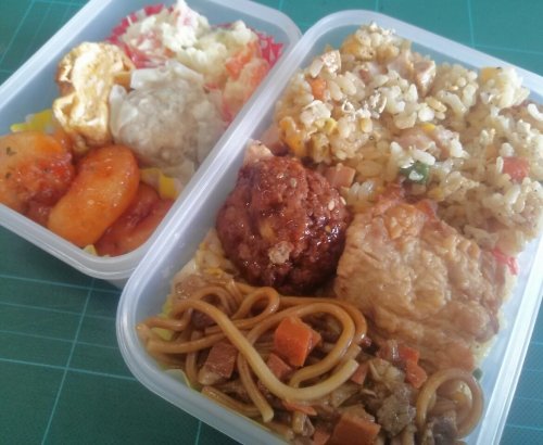 男の手弁当