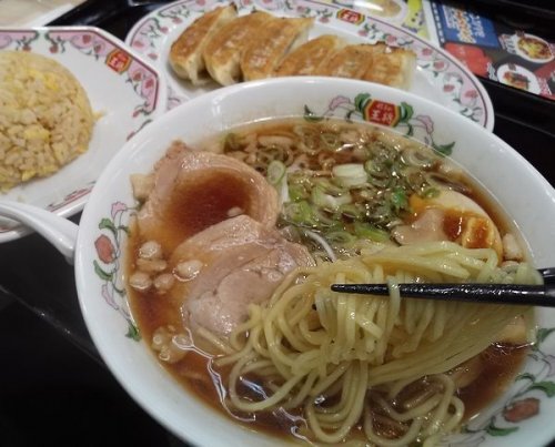 ラーメンセット(醤油)/餃子の王将　イオン帯広店