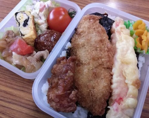 男の手弁当