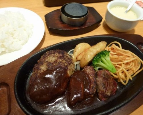ハンバーグ&宮ロースカットランチ/ステーキ宮 帯広白樺通り店