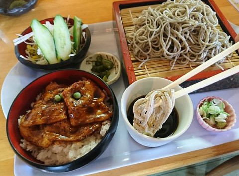 そばセット(豚丼)/めしcafeピグレット