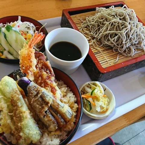 そばセット(天丼)/めしcafeピグレット