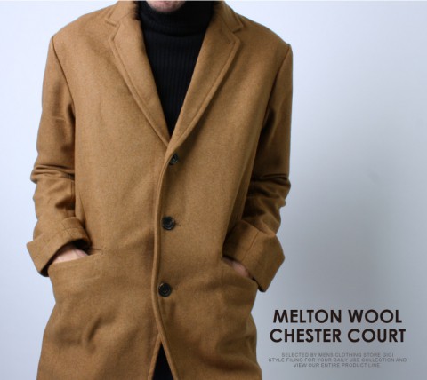 人気のウールチェスターコート再入荷!