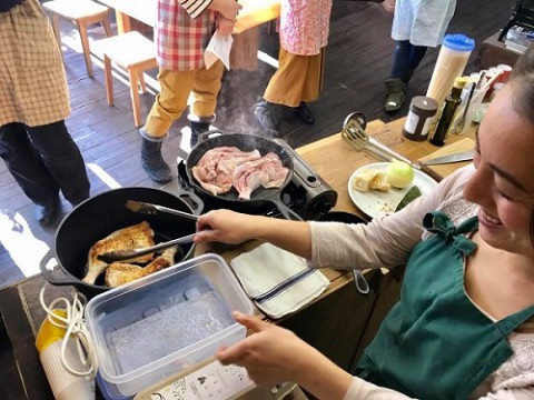 薪ストーブ料理教室しました!