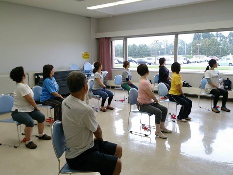 幕別町百年記念ホールで出張ひめトレ&ヨガ