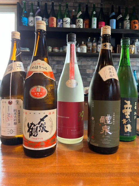 【昼酒　夜酒】お料理とお酒が充実　和酒BARも本格化させていきます