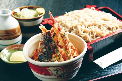 そば処 一粒 天丼せいろ(数量限定)1,026円