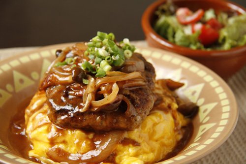 Cafe CHAWA 手作りハンバーグランチプレート 850円