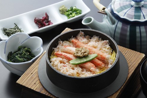 銀シャリ亭 くまだ カニ釜飯 980円(税別)