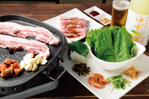 十勝炙り焼きstyleろそろそ サムギョプサル鍋 1人前1,180円