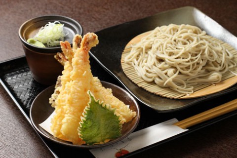 そば処 三品 えび天そば(温・冷)1,200円