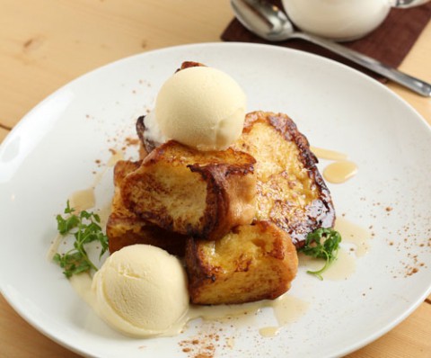 uraniwa cafe フレンチトースト&アイスクリーム 500円
