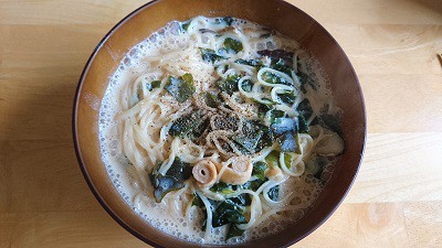 包丁無しで作れる「豆乳温そうめん」レシピ