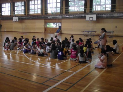 「そうめん流し」つつじっ子クラブ