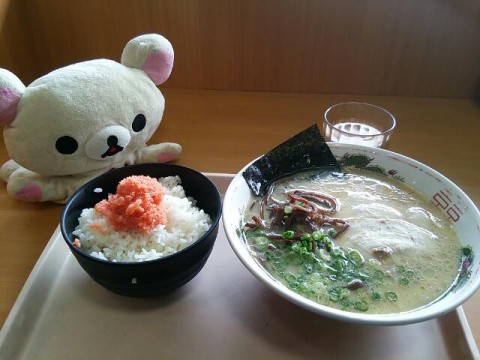 九州とんこつラーメン&明太子ごはん