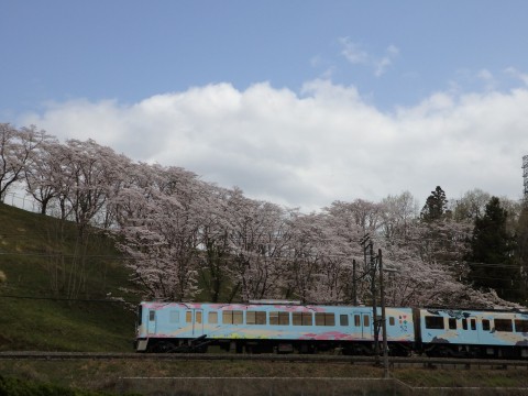 登った山をバックに列車を見るツアー、武甲山編②