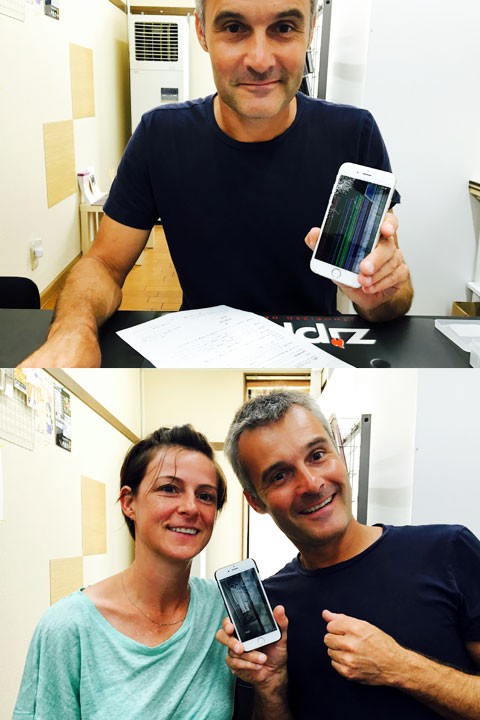 iPhoneの画面交換 その場でできます　最短10分～