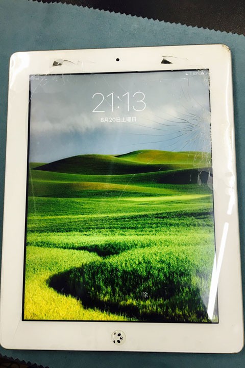 iPad 3のガラス交換可能!