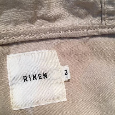 RINEN コットンパーカージャケット入荷!!