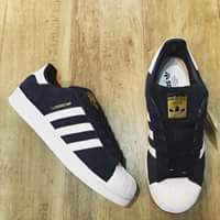 adidas SUPERSTAR スエードネイビー