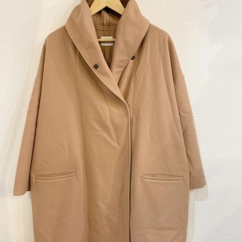 Honnete(オネット) 2019AW メルトンショールカラーワイドコート