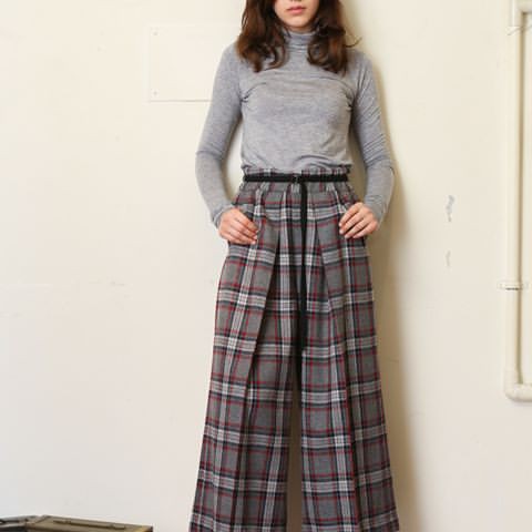 ツィードワイドパンツ