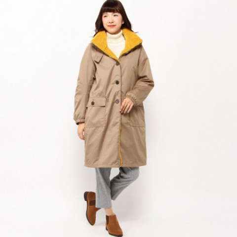 3way ナイロンコート着用写真