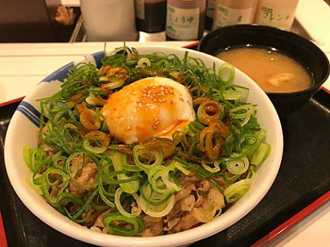 松屋 ネギたっぷり旨辛ネギたま牛めし