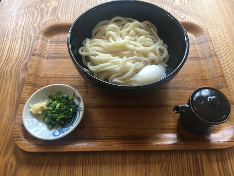 生醤油うどん　温玉のせ発売しました