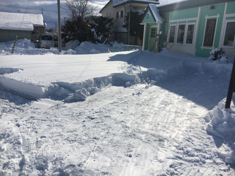 本日除雪終了しました。
