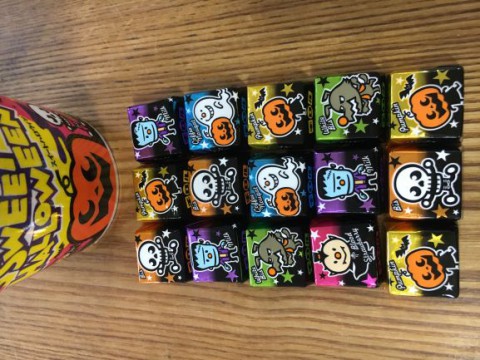 お子さま用お菓子ハロウィンバージョン