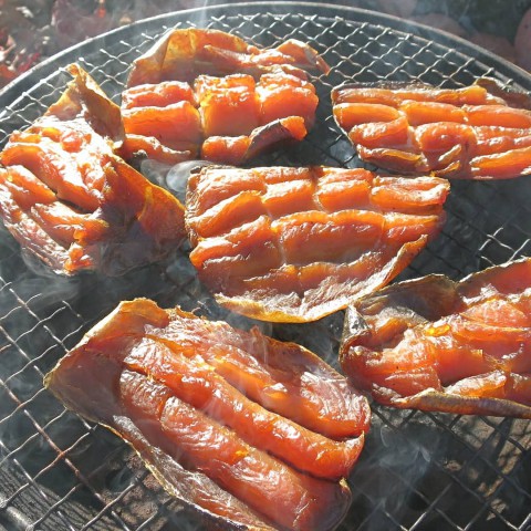 アキアジトバ作りからの燻煙～